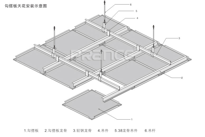 勾搭鋁單板施工安裝圖